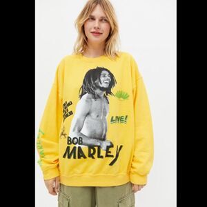 Urban Outfitters Bob Marley The Wailers Crew Neck Sweatshirt